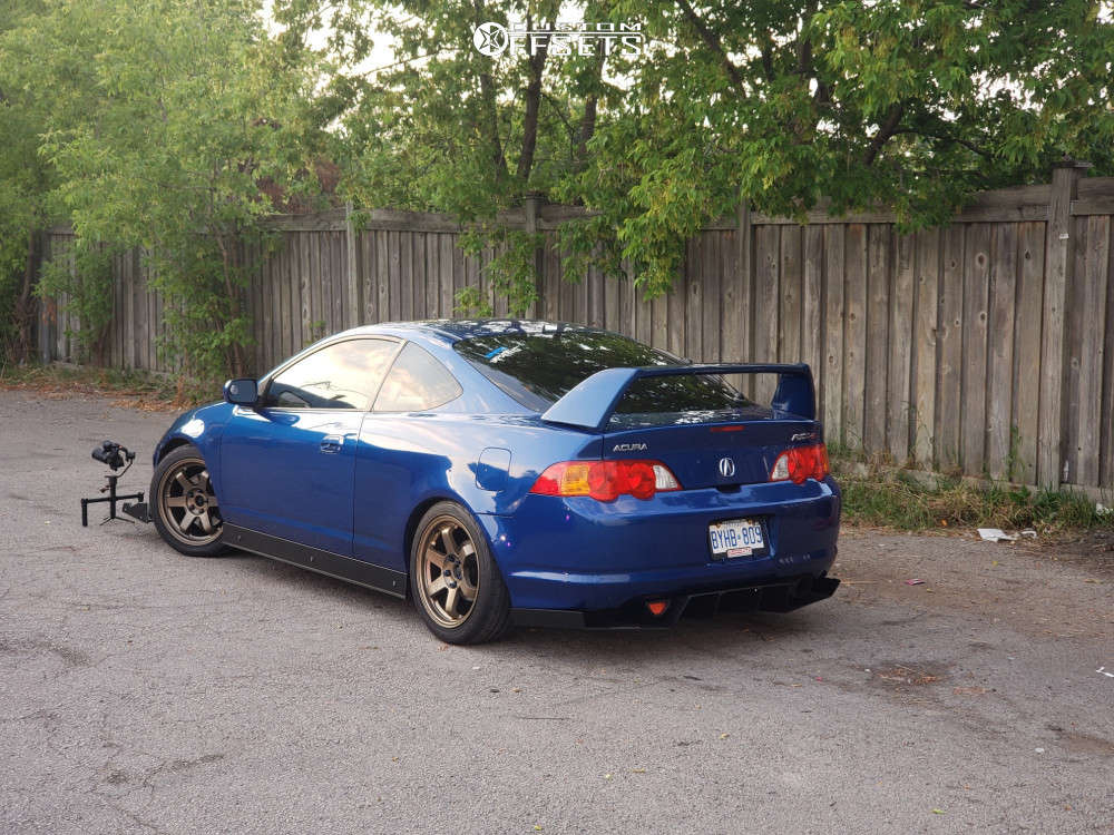 2002 Acura RSX with 17x8 35 AVID1 AV6 and 225/50R17 Firestone Firehawk