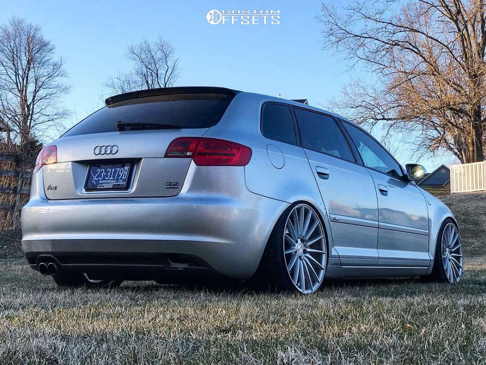 2007 Audi A3 Quattro with 19x8.5 35 Alzor 084 and 215/35R19