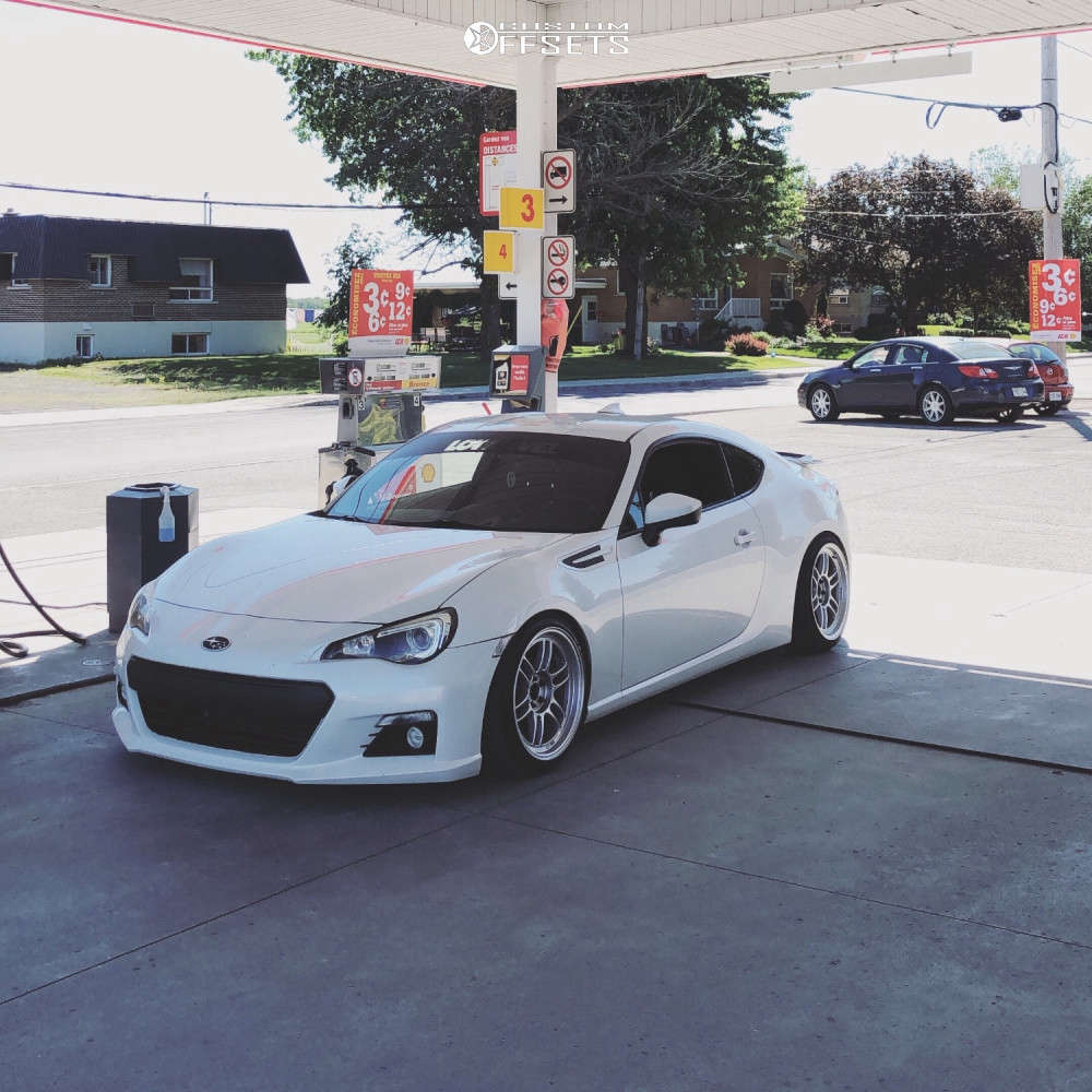 2013 Subaru BRZ with 17x9 32 Enkei RPF1 and 215/40R17 Yokohama