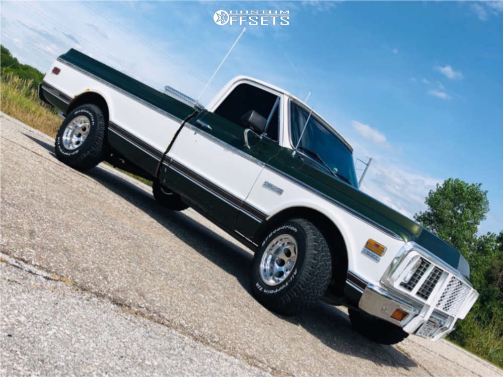 1972 Chevrolet C10 with 15x10 -48 Pacer Lt and 31/10.5R15 BFGoodrich ...