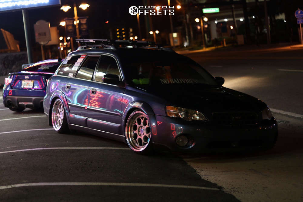 2006 Subaru Outback with 18x9.5 35 Aodhan Ds01 and 215/35R18 Federal ...