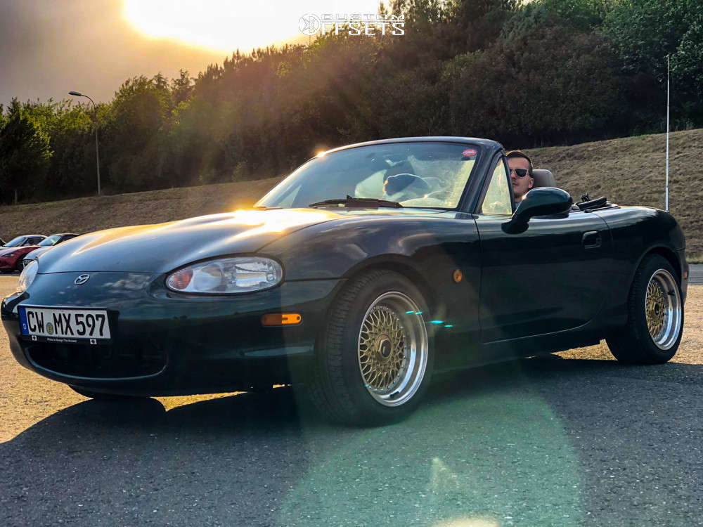 2000 Mazda MX-5 Miata with 15x8 20 Japan Racing Jr9 and 205/50R15