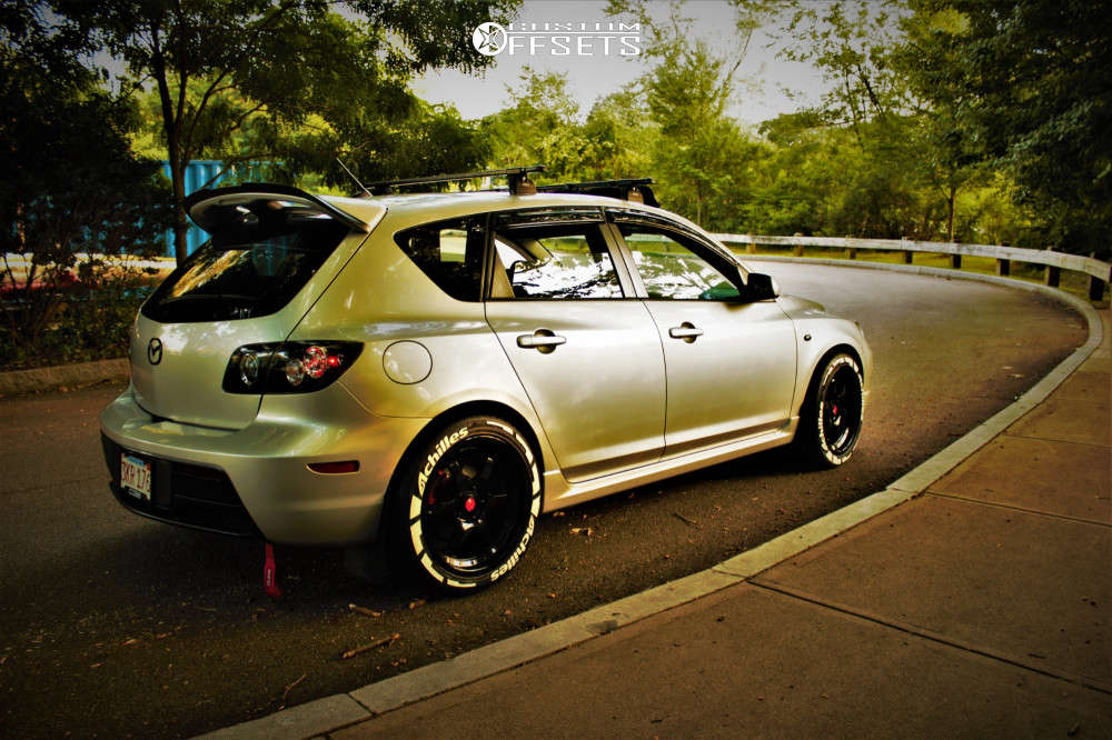 2007 Mazda MazdaSpeed3 with 18x8.5 35 Aodhan Ah08 and 235/45R18