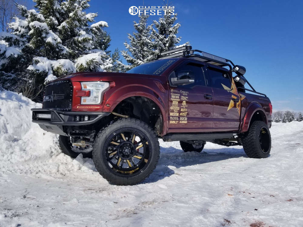 2015 Ford F-150 with 24x14 -76 RBP 69r and 37/13.5R24 RBP Repulsor Mt ...