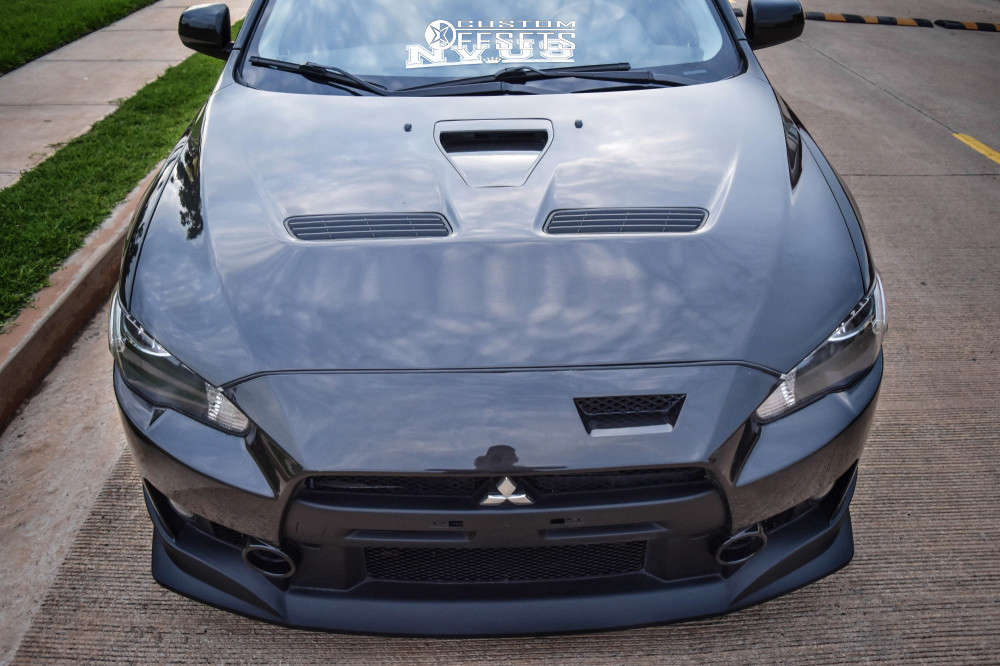 2011 Mitsubishi Lancer Wheel Offset Tucked Lowering Springs 748382