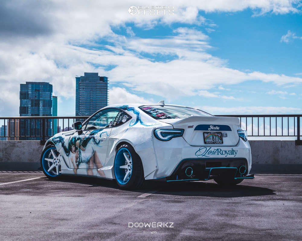 2015 Subaru BRZ with 18x9.5 -10 Avant Garde F461 and 245/35R18 Michelin ...