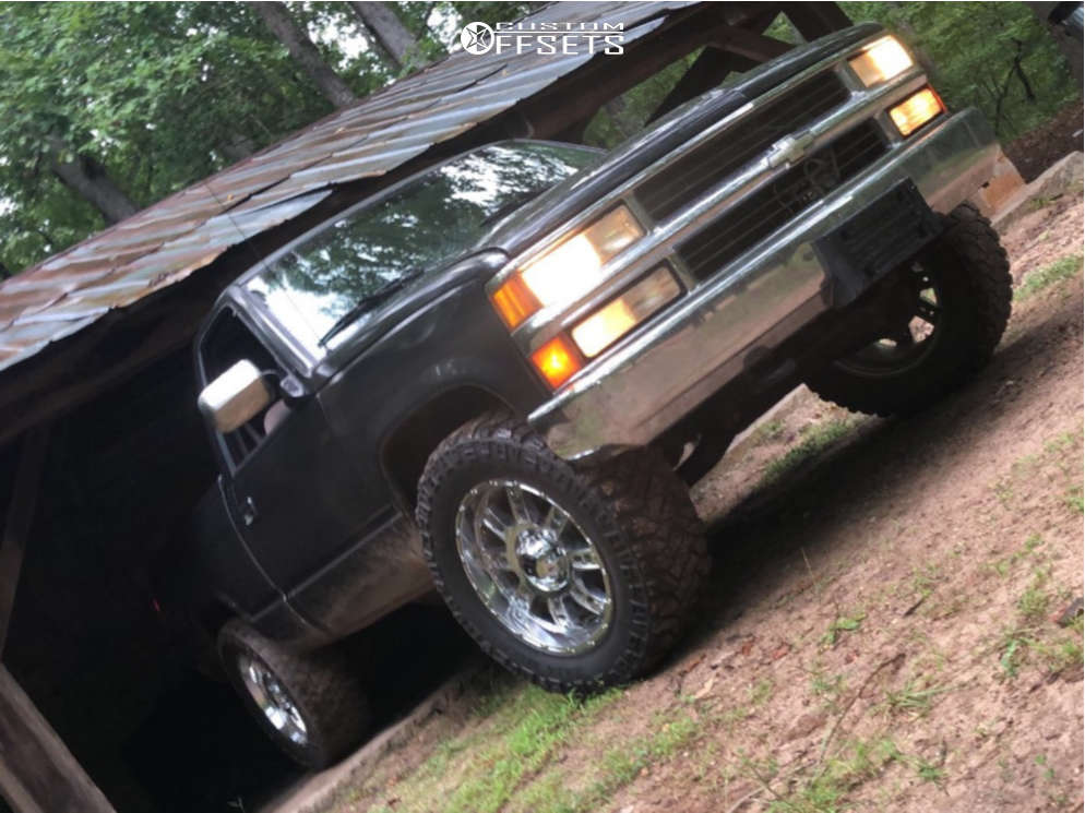 1990 Chevrolet K1500 with 20x10 -24 XD Xd809 and 35/12.5R20 Mickey ...