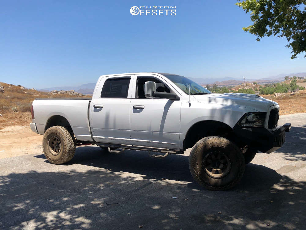 2017 Ram 1500 with 17x9 -12 Raceline Defender and 37/12.5R17 Falken ...