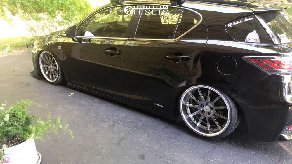 2014 Lexus CT200h with 18x8.5 25 SSR Executer EX04 and 205/35R18