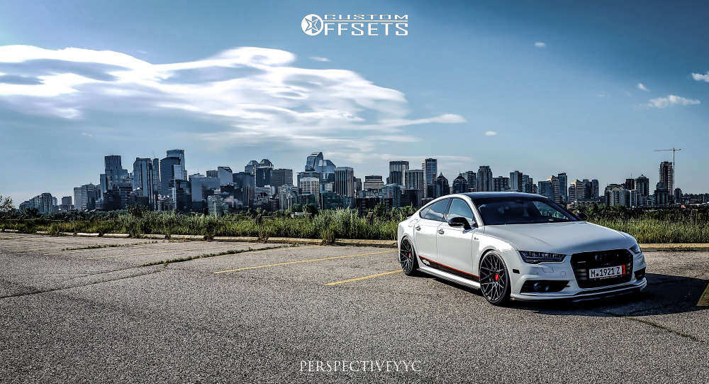 2016 Audi A7 Quattro with 20x10 25 Rotiform Blq and 255/35R20 Falken ...