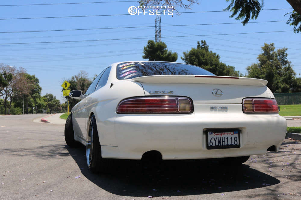 1995 Lexus SC400 with 18x9.5 22 Aodhan DS02 and 225/45R18 Ohtsu
