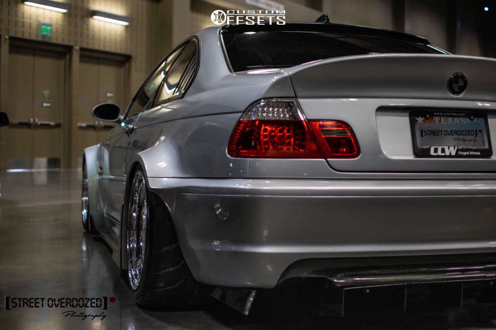 2004 BMW 330Ci Wheel Offset Flush Air Suspension 761022 Custom Offsets