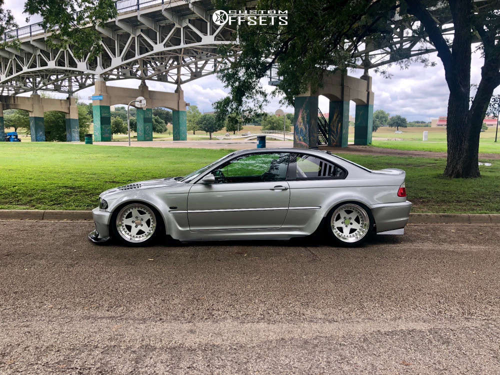 2004 BMW 330Ci Wheel Offset Flush Air Suspension 761022 Custom Offsets
