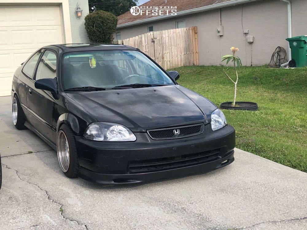 1998 Honda Civic with 15x8 20 JNC Jnc010 and 195/45R15