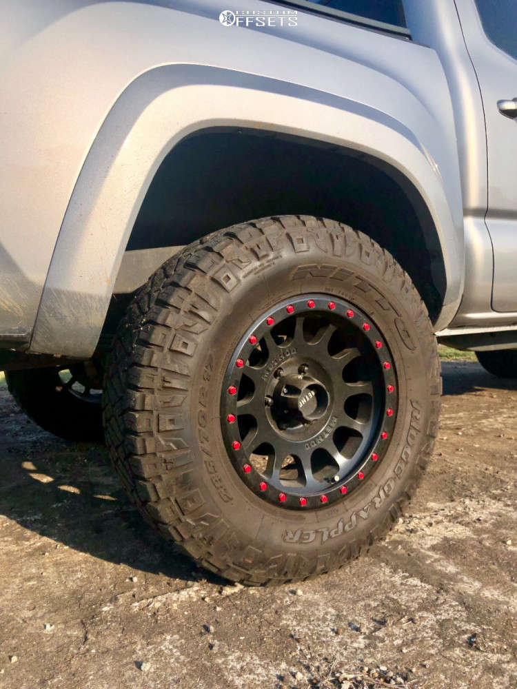 2017 Toyota Tacoma with 17x8.5 0 Method Nv and 285/70R17 Nitto Ridge ...