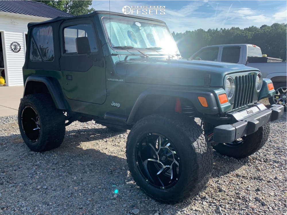 2001 Jeep TJ with 20x12 51 Vision Prowler and 325/60R20 BFGoodrich All