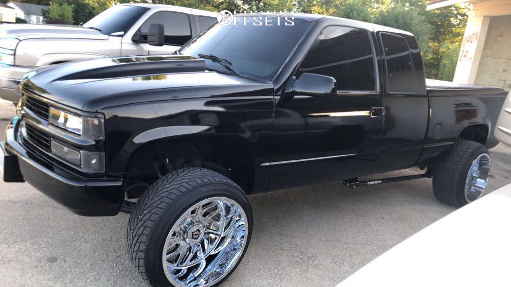 1998 Chevrolet K1500 with 22x14 -76 TIS 544C and 305/40R22 Toyo Tires ...