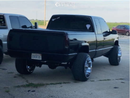 1998 Chevrolet K1500 with 22x14 -76 TIS 544C and 305/40R22 Toyo Tires ...