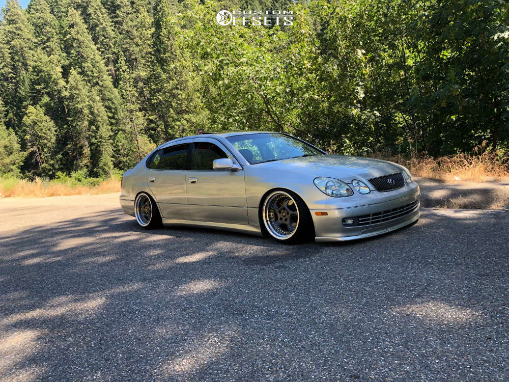 2001 Lexus GS430 with 18x11 15 ESM 011R and 225/40R18 Radar