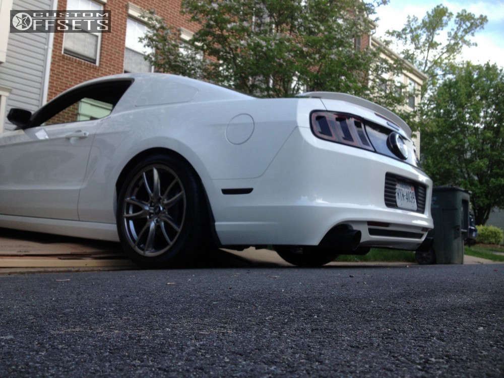 2013 Ford Mustang with 19x9 44 Brembo Brembo and 255/45R19 Pirelli P ...