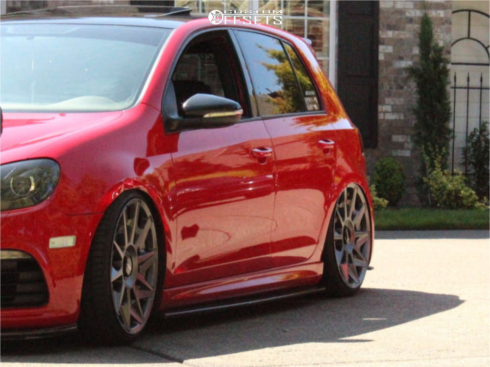 2013 Volkswagen Golf R with 19x8.5 45 Rotiform Cvt and 215/35R19 Nitto ...