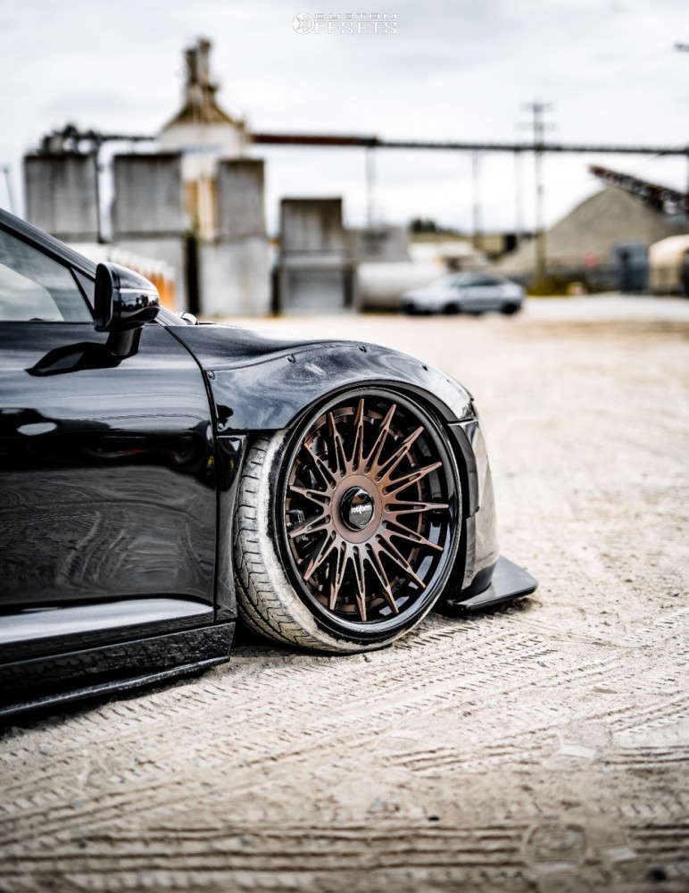 2010 Audi R8 with 20x10 -10 Rotiform Nek and 245/30R20 Pirelli P-zero ...