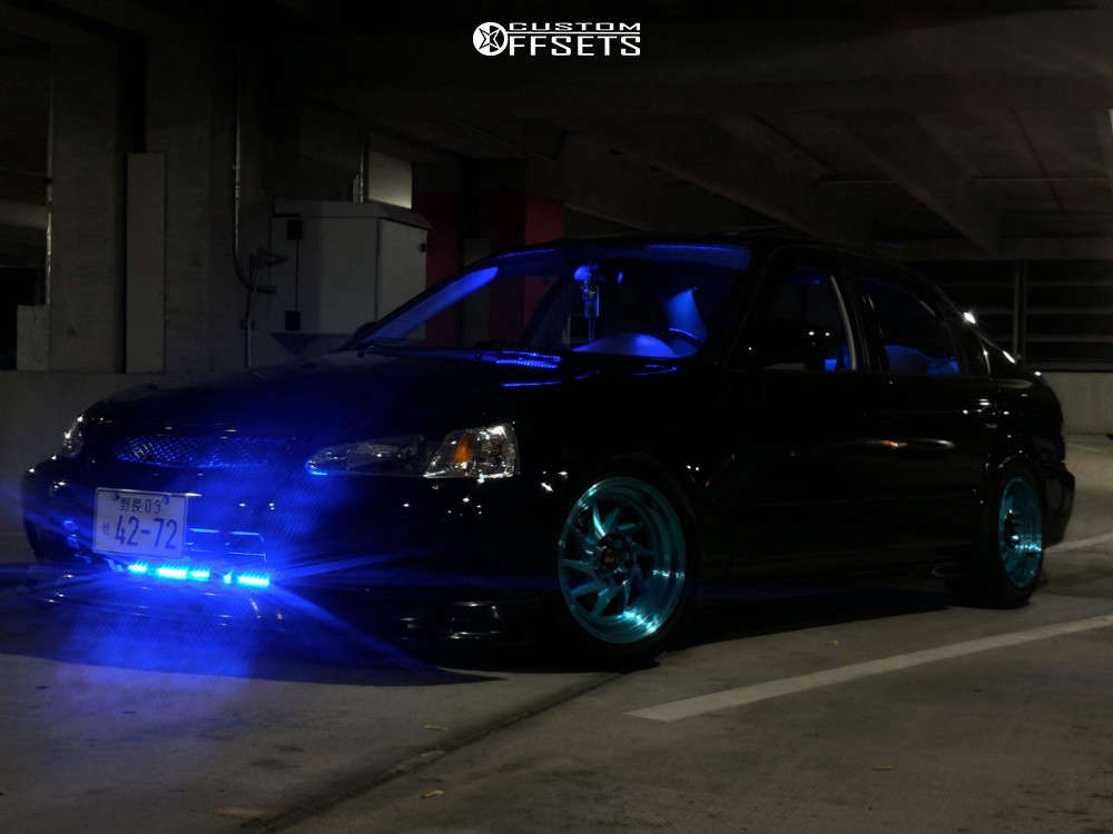 SZK 2000 Honda Civic with 15x8 20 F1R F07 and 205/50R15 Falken