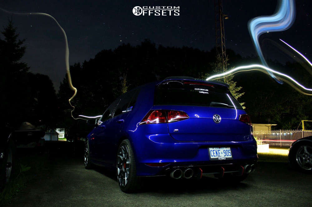 2016 Volkswagen Golf R with 19x8.5 45 Rotiform Cvt and 245/35R19 Falken ...