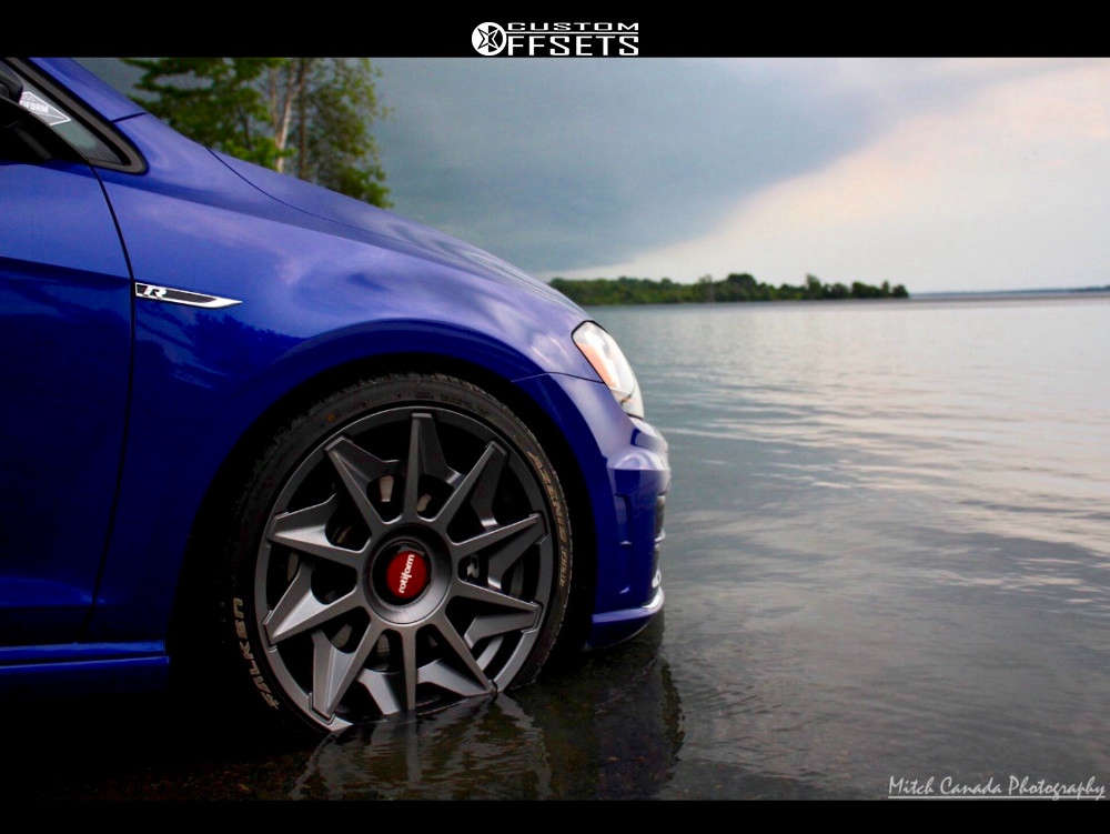 2016 Volkswagen Golf R with 19x8.5 45 Rotiform Cvt and 245/35R19 Falken — free download