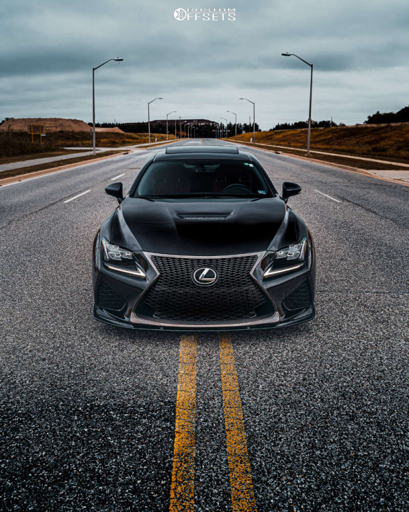 R Tye Lexus 2015 Lexus RC F with 20x8.5 36 Rays Engineering G25 and 245/35R20 Nitto ...