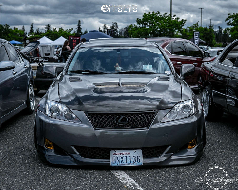 2007 Lexus IS250 Flush Air Suspension Custom Offsets