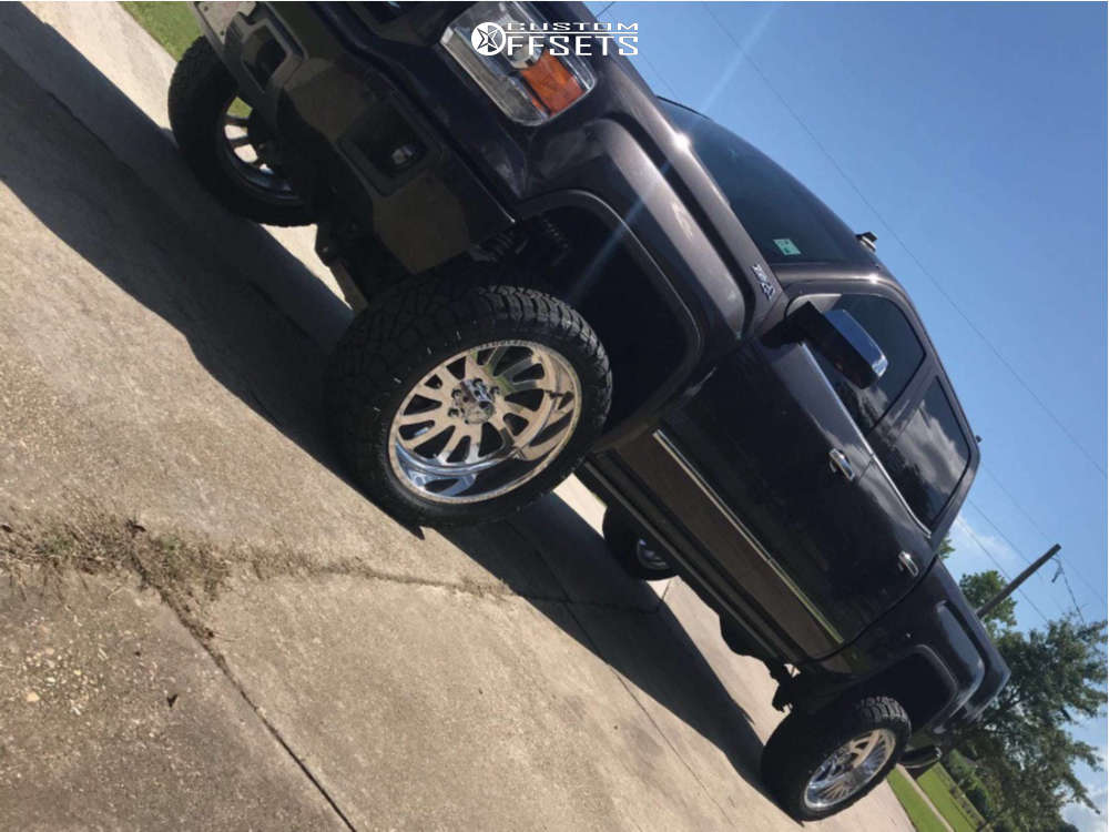 2014 GMC Sierra 1500 with 22x10 25 American Force Octane Ss and 33/12.5R22 Nitto Ridge Grappler
