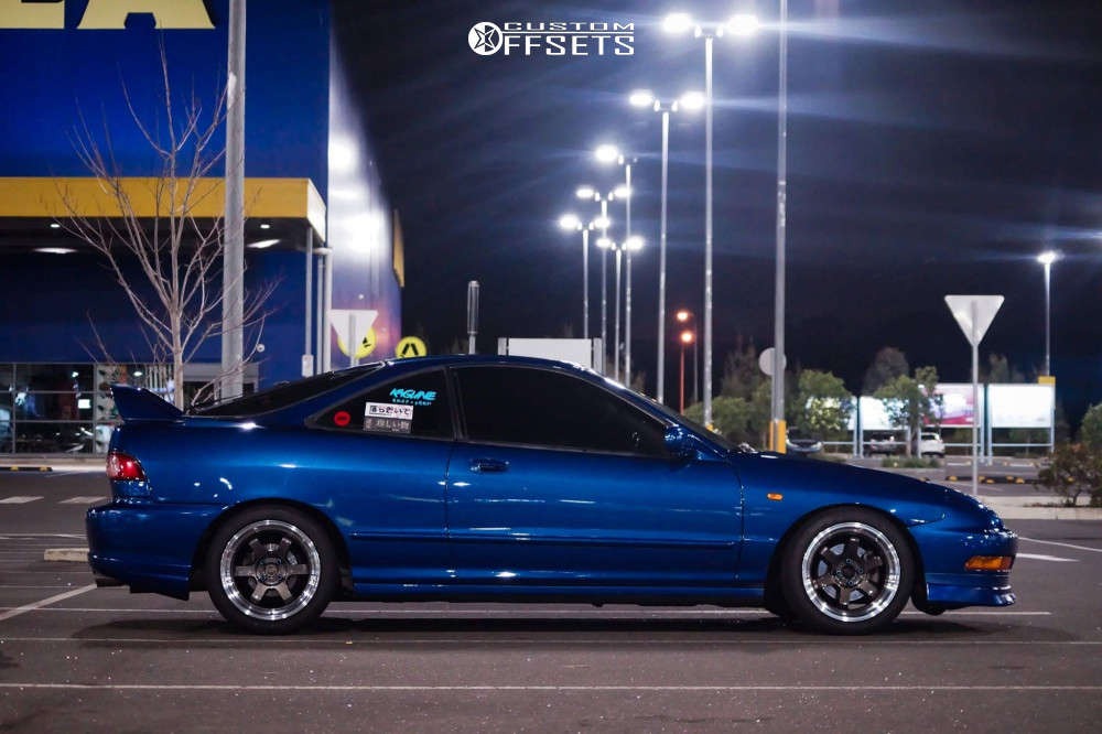 1997 Acura Integra with 16x8 20 Rota Grid and 205/40R16 Federal 595 Rs ...
