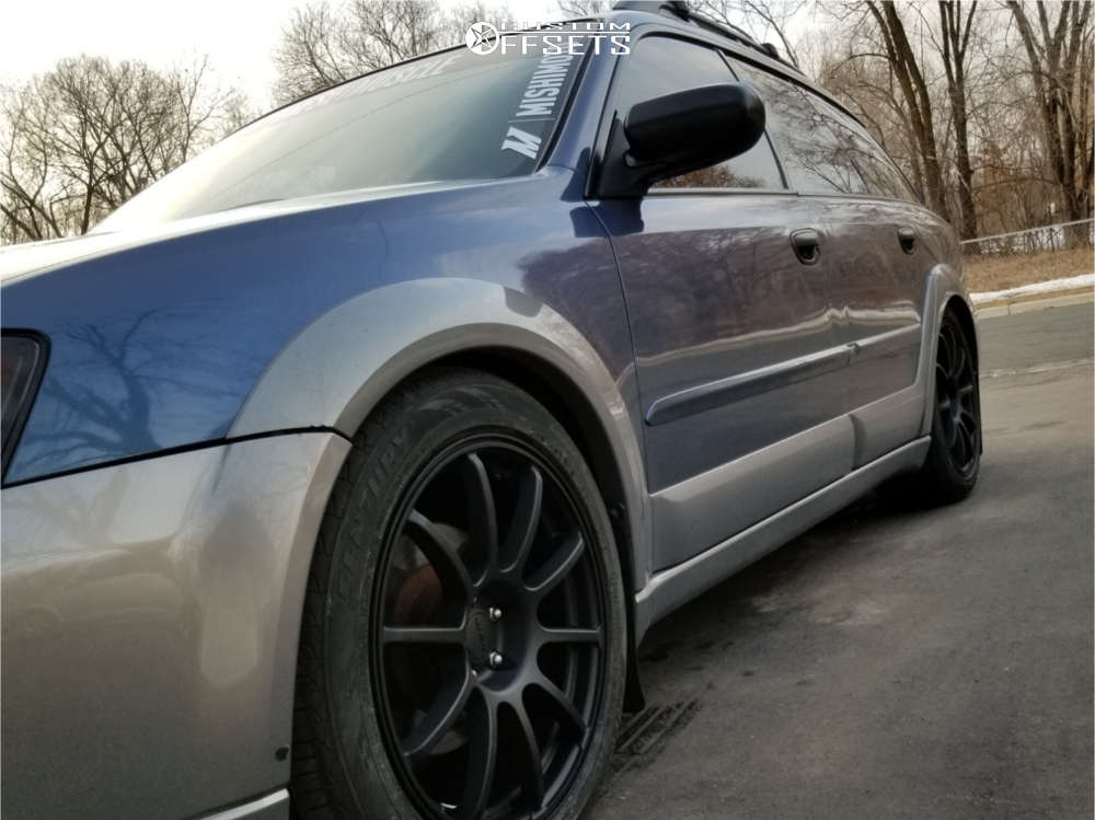 2005 Subaru Outback with 18x8.5 48 Rota G-force and 245/45R18 Sentury ...