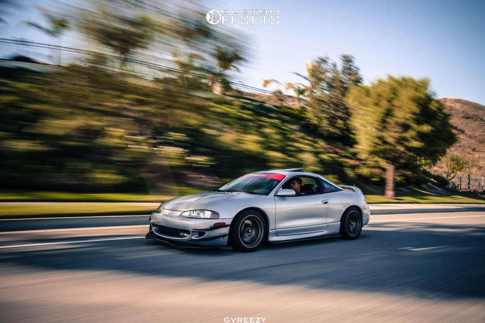 1996 Mitsubishi Eclipse with 17x9 35 MST Mt01 and 245/40R17