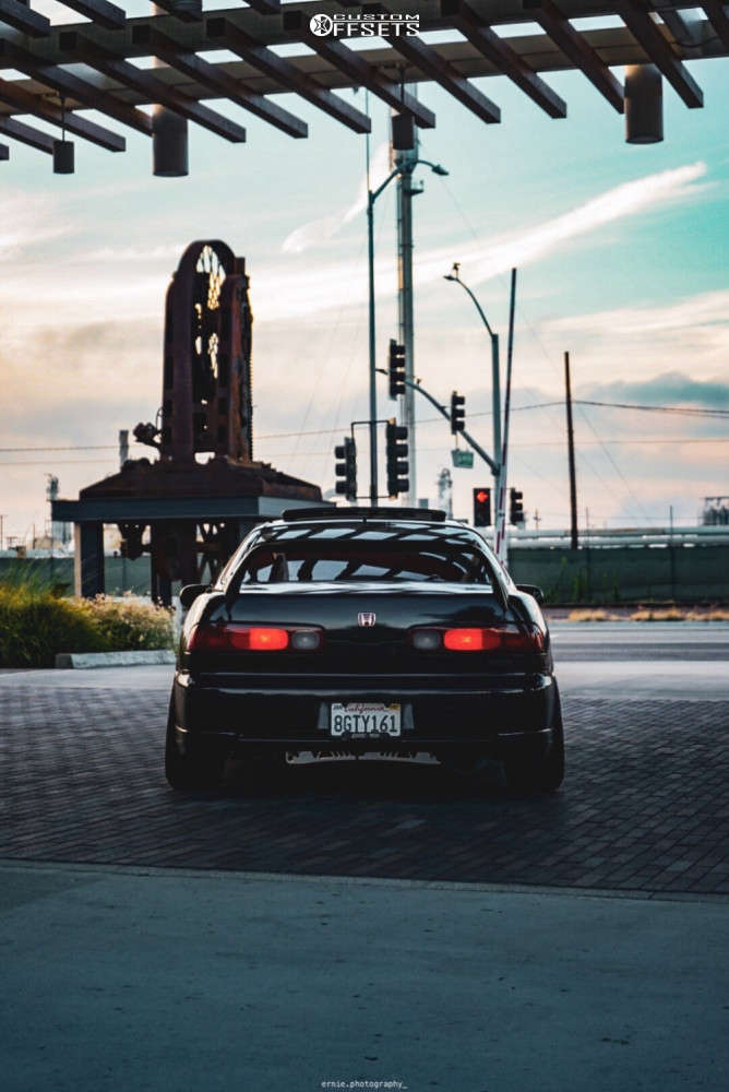 2000 Integra Rear Ended 2000 Acura Integra with 16x9 15 Whistler Sk1 and 205/45R16 Federal All ...