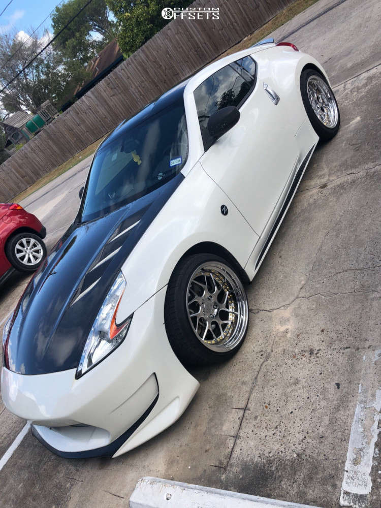 2015 Nissan 370Z with 18x10.5 25 Aodhan Ds01 and 245/35R18 Nitto Nt555 ...
