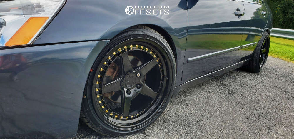 2004 Honda Accord with 18x9.5 35 Aodhan Ds05 and 215/40R18 Farroad
