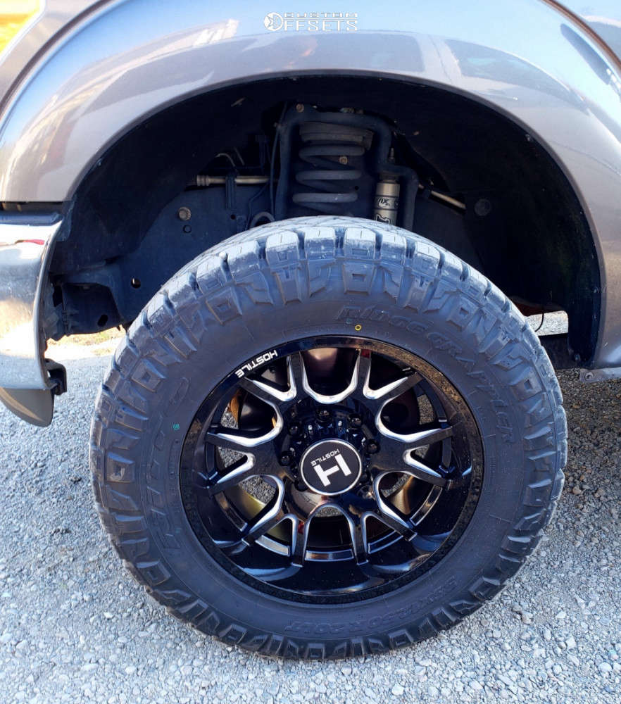 2014 Ford F-350 Super Duty with 20x10 -19 Hostile Rage and 35/12.5R20 ...