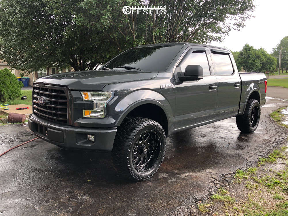 2016 Ford F150 with 20x10 19 Xtreme Force Xf8 and 285/55R20 AMP Terrain Attack At A and