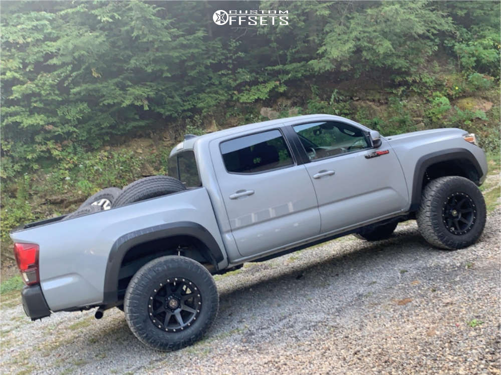 2019 Toyota Tacoma with 18x8.5 -6 Icon Rebound and 285/70R18 Nitto ...