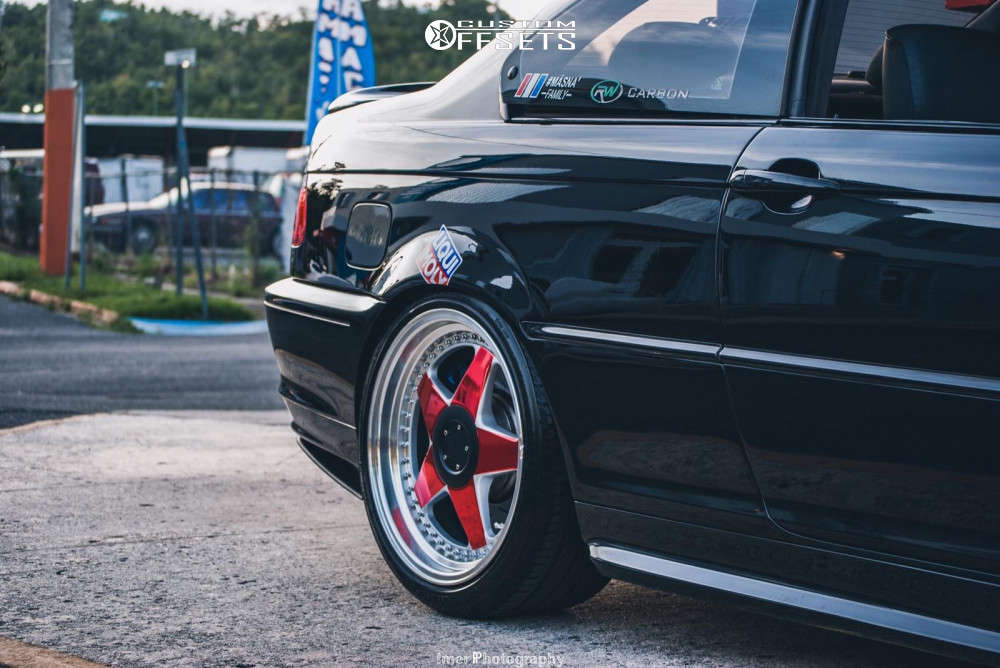 2001 BMW 330Ci with 18x8 20 Avant Garde M240 and 265/35R18 Delinte D7