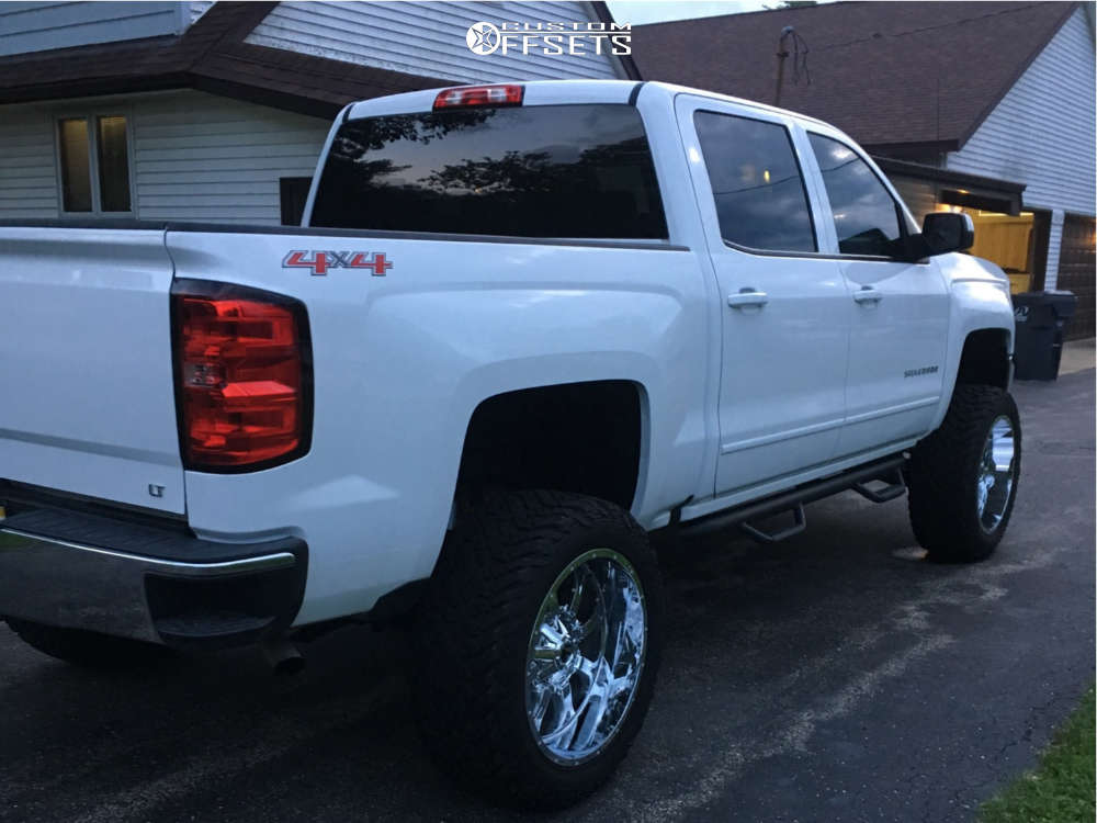 2016 Chevrolet Silverado 1500 with 20x12 44 Fuel Krank and 35/12.5R20
