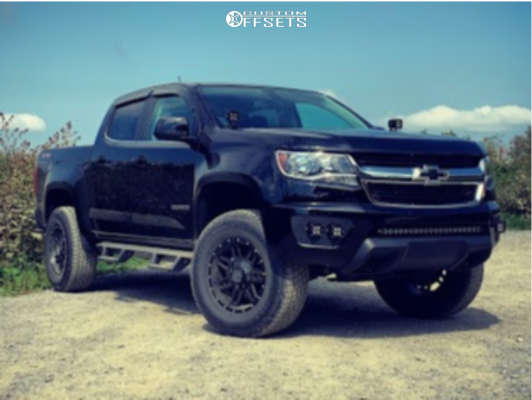 2017 Chevrolet Colorado with 17x8.5 18 Raceline Injector and 285/70R17 ...