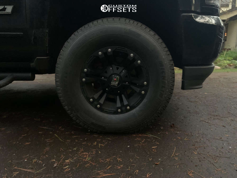 2017 Chevrolet Silverado 1500 with 17x9 -12 XD Monster and 295/70R17 ...