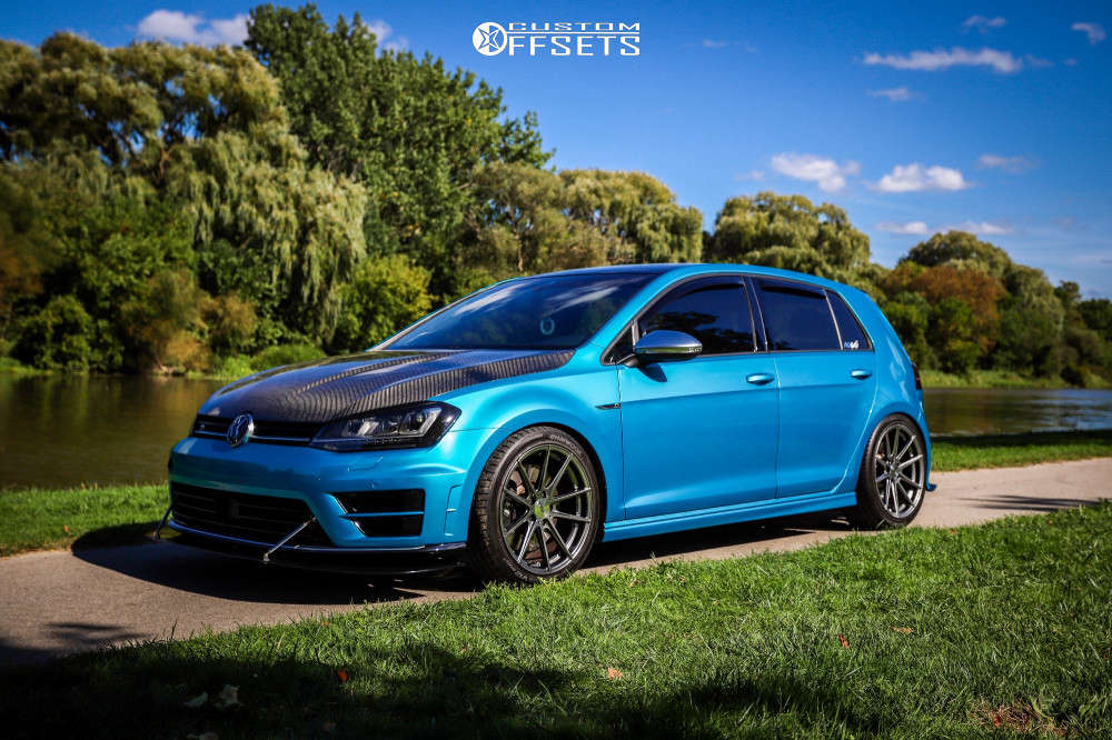 2017 Volkswagen Golf R with 18x8.5 43 Tsw Bathurst and 235/45R18