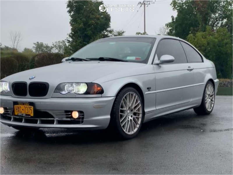 2001 BMW 330Ci Wheel Offset Flush Stock 795055 Custom Offsets
