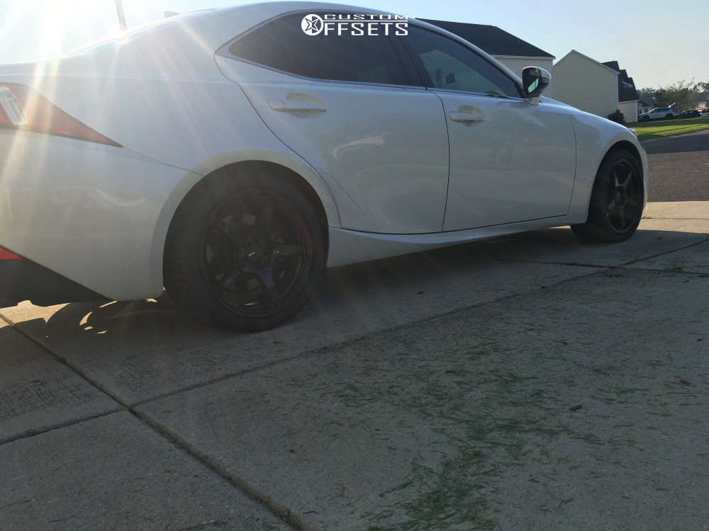 2015 Lexus IS350 with 18x8.5 38 Enkei Ts5 and 255/35R18 BFGoodrich Gforce Comp2 A/s and Stock