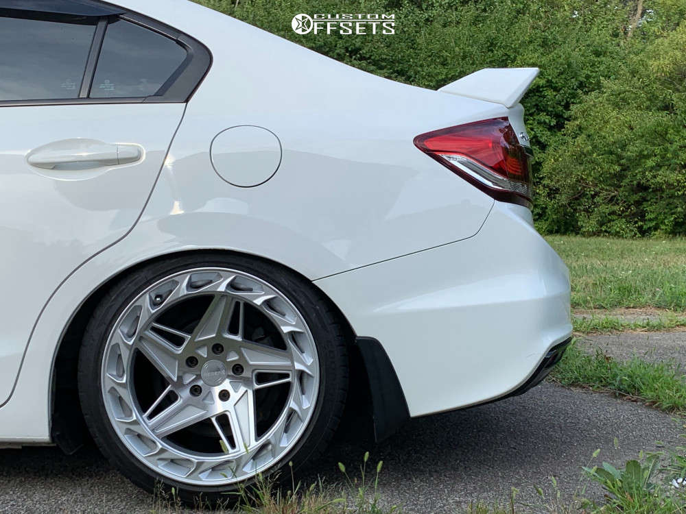 Rev. 9 R35 2015 Honda Civic with 18x9.5 38 Regen5 R35 and 225/40R18 Cooper Zeon ...