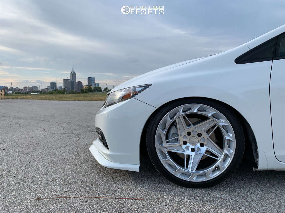 Rev. 9 R35 2015 Honda Civic with 18x9.5 38 Regen5 R35 and 225/40R18 Cooper Zeon ...